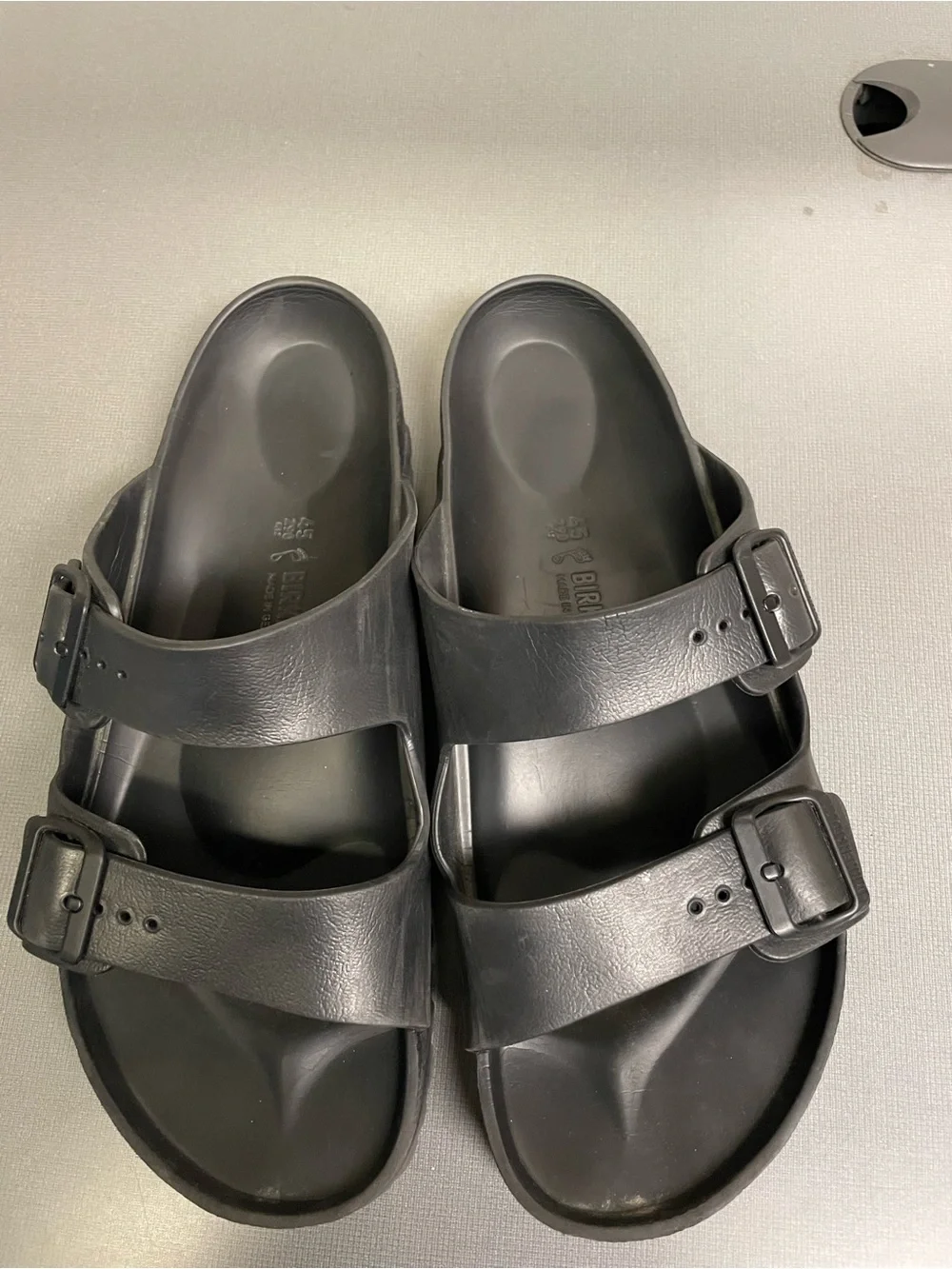 Birkenstock Men’s Black Two-Strap Arizona EVA Sandals